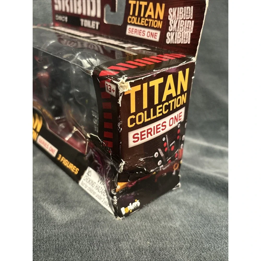 Skibidi Toilet Titan Collection Series 1 - 3 Figures. New In Damaged Box
